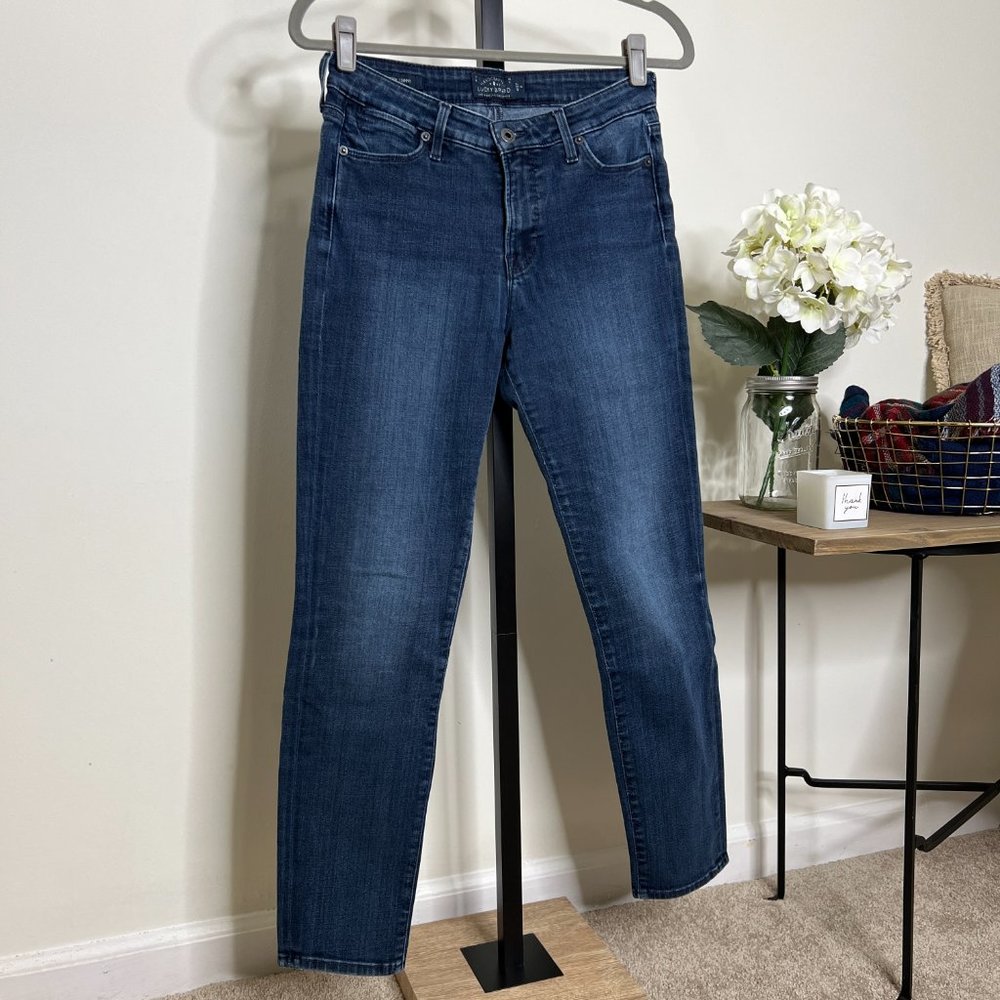 Lucky Brand Hayden Jeans - 4/27 A - Skinny - Mid-Rise - Dark Rinse - Ankle